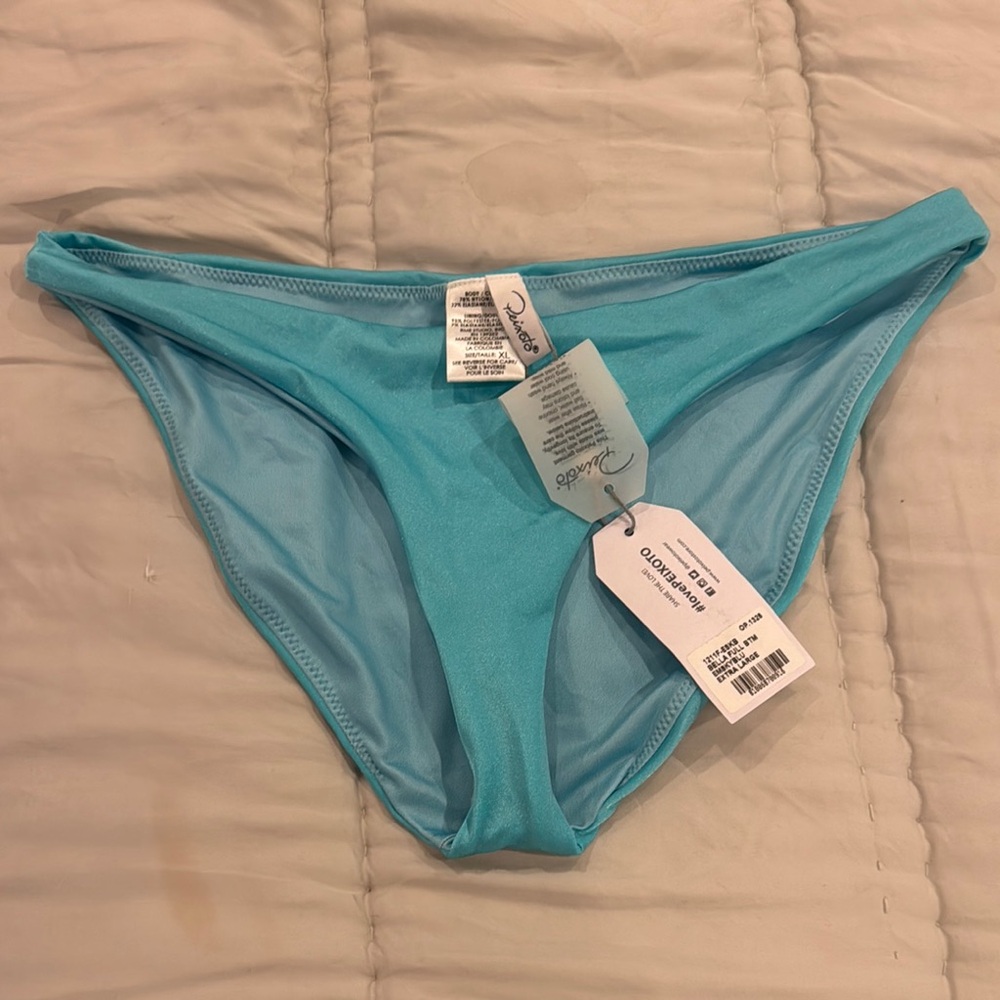 Peixoto Bella Full Bikini Bottom in Light Blue